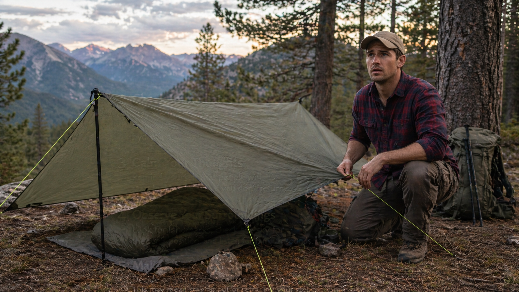 Flat Tarp Shelter System Explained: Pitches, Protection, and Beginner Tradeoffs