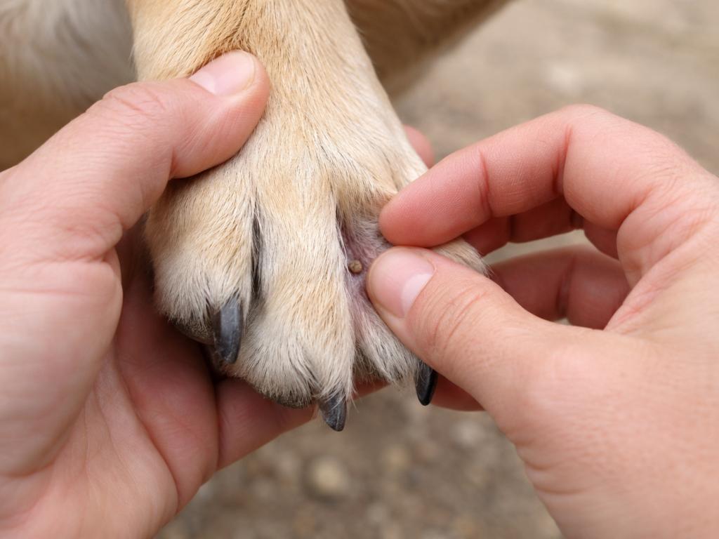 Post Hike Check of your Dogs Paws