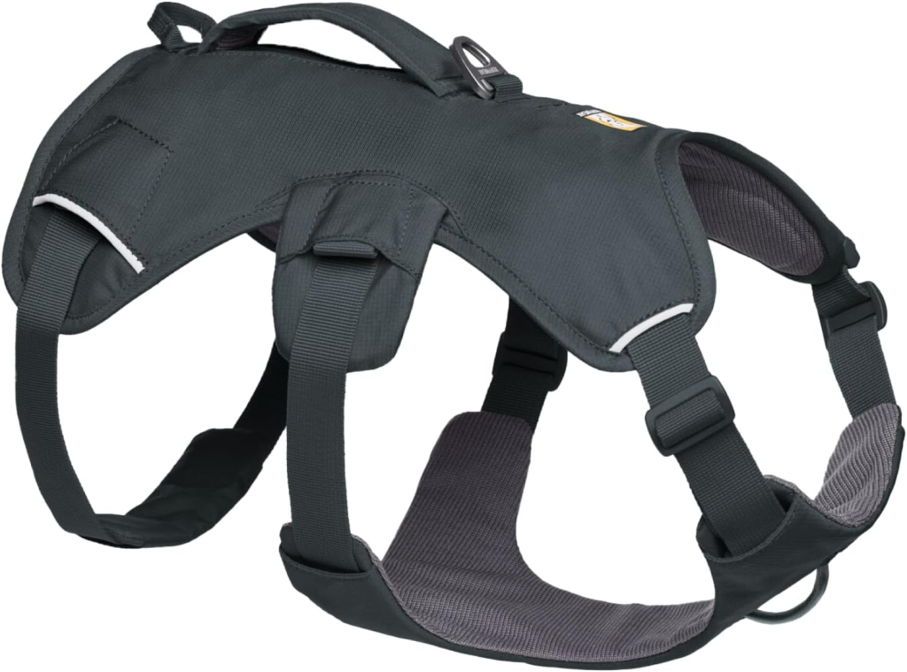 Image of the Ruffwear, Web Master, Multi-Use Support Dog Harness, Hiking and Trail Running, Service and Working, Everyday Wear, Basalt Gray