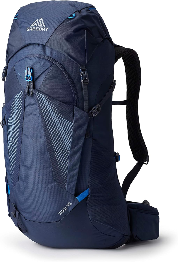 Gregory Zulu 45L Unisex Hiking/Backpacking Pack, Freefloat Hipbelt, Internal Hydration Sleeve For Water Bladder, (Reservoir Not Included), Medium/Large.